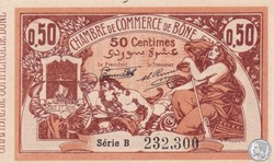 138-8- 30/7/1919 Bône 50 cts Cdc Séries B