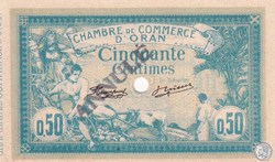 141-6-10/11/1915 Oran 50 Cts - Série Annule - Cdc