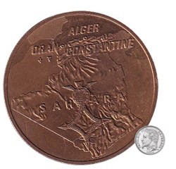 MEDAILLE HOMMAGE AUX COMBATTANTS D’ALGERIE 1954-1962. ORAN CONSTANTINE…