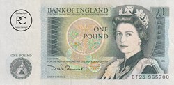 1984  Pick377b  1 £ - Livre sterling britannique  Unc
