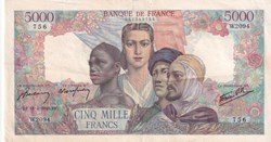 5.000 Francs Empire Francais 18 04 1946 Sup Pick 103 C