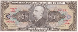 1964 Pick176d.1 5 Cruzeiro brésilien Spl