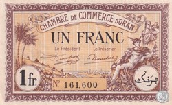 141-33- 18/1/1922 Oran 1 Franc Cdc