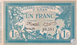 141-8-10/11/1915 Oran 1 Franc Série III Cdc