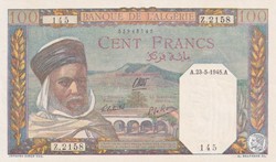 1945 Pick 85 100 Franc algérien 145 Unc