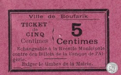 BOUFARIK 4 - 5 centimes -1916 (3)