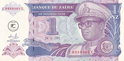 1993  Pick52a  1 NZ - Nouveau zaïre zaïrois Unc