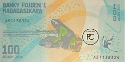 2017 Pick97a 100 Ar - Ariary malgache Unc
