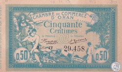 141-4 -10/11/1915 Oran 50 Cts - Série IV - Cdc