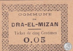 Dra -El-Mizan 1b - 0,05 franc 1917