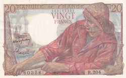 1949 Pick 100c 20 Francs Pécheur Unc