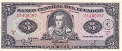 1988 Pick113d.5 5 S/. - Sucre équatorien Unc