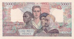 5.000 Francs Empire Francais 25 10 1945 Sup Pick 103 C