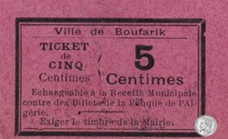 BOUFARIK 4 - 5 centimes -1916 (1)