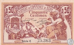 138-1- 18/5/1915 Bône 50 cts Cdc Séries C