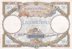 50 Francs LOM TYPE 1927 Modifié 4-9-1930 TTB
