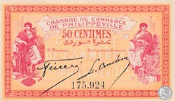 142-3- 10/11/1914 Philippeville 50 Centimes Cdc