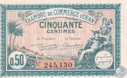 141-25 -25/03/1921 Oran 50 Cts Cdc