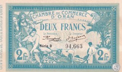 141.3-12/5/1915 Oran 2 Francs Série D Cdc