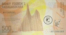 2017 Pick99a 500 Ar - Ariary malgache Unc