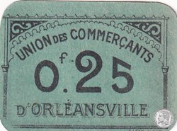 ORLEANSVILLE  -12-  0,25 franc - 1916 (2)