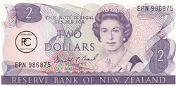 1989  Pick170c  2 $ - Dollar néo-zèlandais Unc
