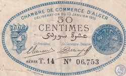137-8-13/1/1915 Alger 50 cts Cdc. (5)