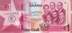 2019 Pick37g 1 GH₵ - Cedi ghanéen Unc