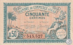 141-25 -25/03/1921 Oran 50 Cts Cdc