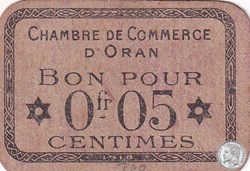 141-52-1918 Oran 5 Cts Cdc