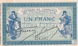 142-6- 10/11/1914 Philippeville 1 Franc Cdc