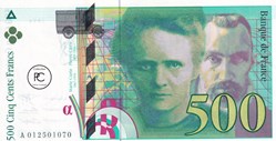 1994 Pick160a.1 500 ₣ - Franc français Unc