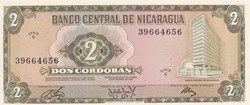 2 Córdoba Banco Central de Nicaragua  27.04.1972 Unc Pick 121a