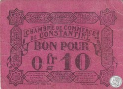 140-47-12/10/1915 Constantine 0,10 Centimes rare