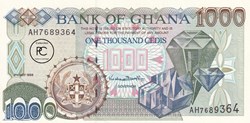 1998 Pick32c 1 000 GH₵ - Cedi ghanéen Unc