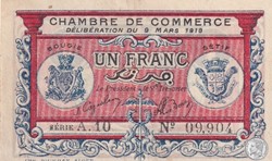 139-6- 9/3/1918 Bougie Sétif 1 Franc Cdc Séries A.10