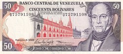 50 Bolívares Banco Central de Venezuela 05.02.1998 Unc Pick 65f
