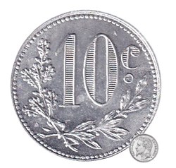 1916 10 centimes Alger chambre de Commerce