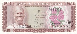1984  Pick4e  50 Cent sierra-léonais  Unc