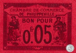 142-12- 7/10/1915 Philippeville 5cts rouge