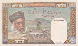 1945 Pick 85 100 Franc algérien 432 Spl