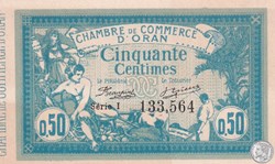 141-4 -10/11/1915 Oran 50 Cts - Série I - Cdc