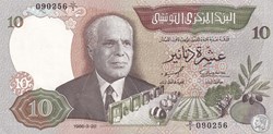 1986 Pick84 10 د.ت - Dinar tunisien Unc (2)
