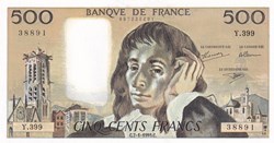 500 Francs Pascal 7.1.1993 Y.399 Neuf