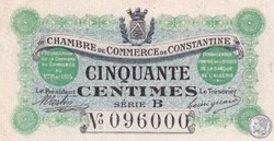 140-3- 1/5/1915 Constantine 50 cts Cdc Séries B