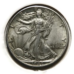 ½ Dollar - Walking Liberty, 1942