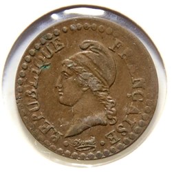 Un Centime. An 7 A.