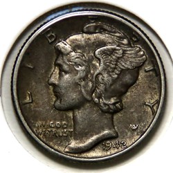 One Dime - Mercury, 1942