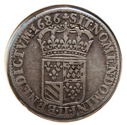 Quart d'écu de Flandre 1686LL