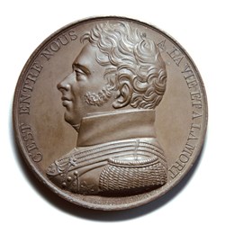 Louis XVIII - Médaille Duc de Berry 1822 Bronze
